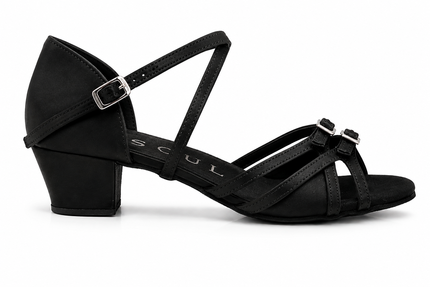 Zephyra - Schwarz Satin 3,5 cm