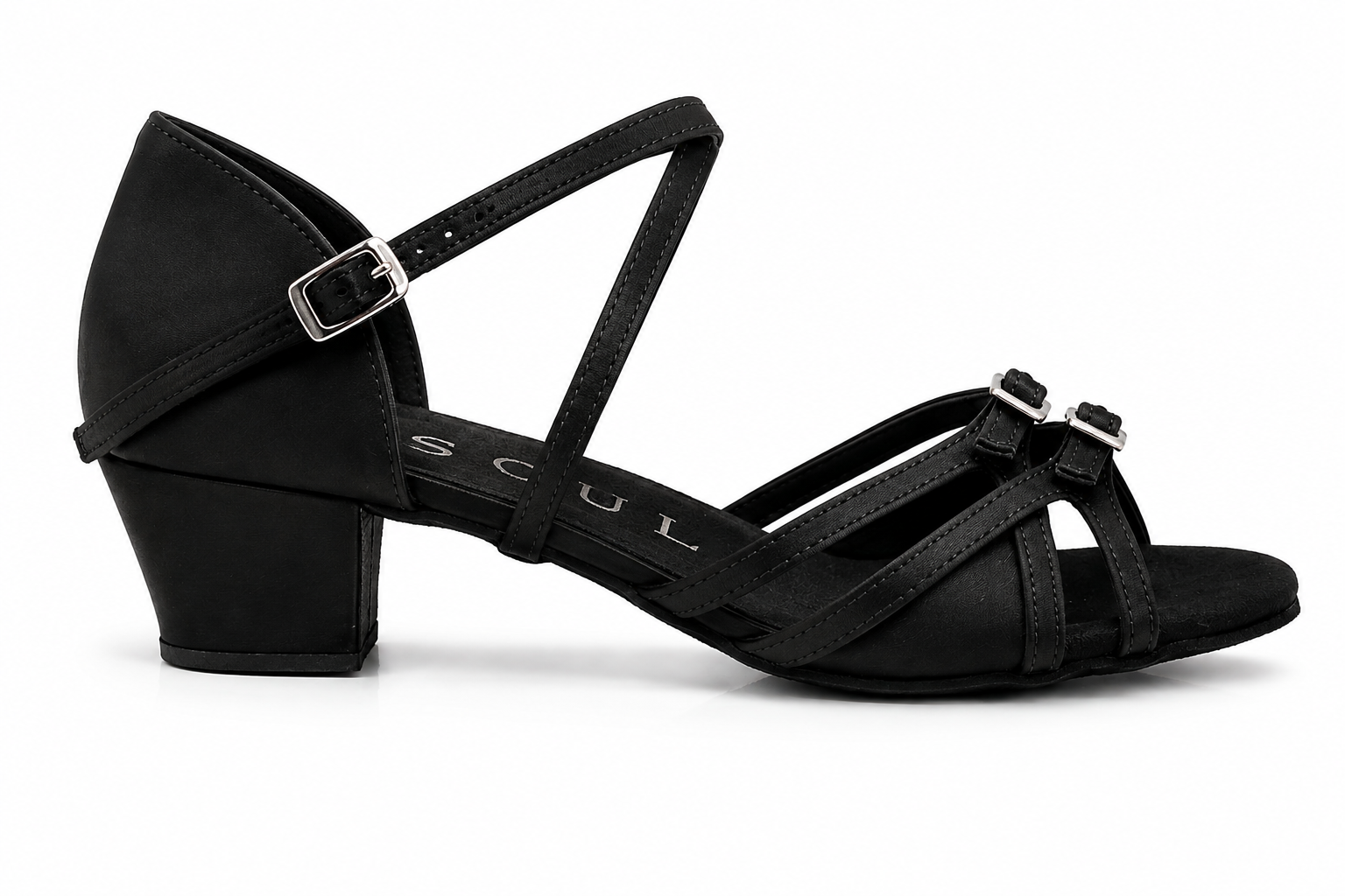 Zephyra - Schwarz Satin 3,5 cm