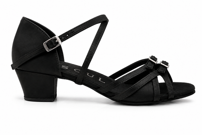 Zephyra - Schwarz Satin 3,5 cm